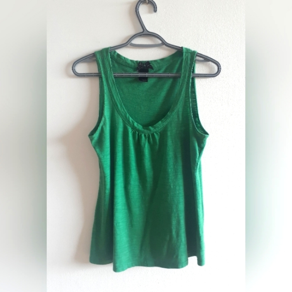 Vintage Tank Top, Kelly Green, Altered. S-M.